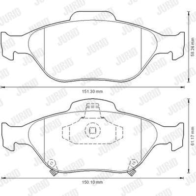 Brake Pad Set, disc brake 572576J