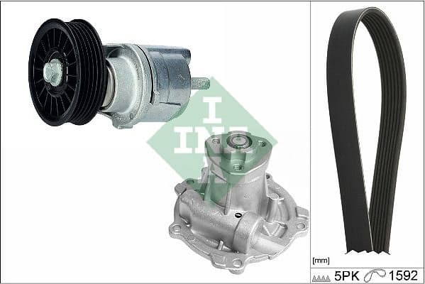 Water Pump + V-ribbed Belt Kit 529 0161 31