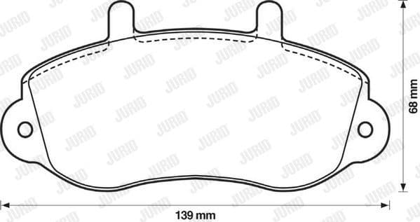 Brake Pad Set, disc brake 571932J