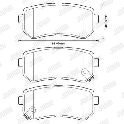 Brake Pad Set, disc brake 572604J - image 2