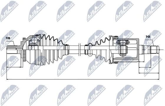 Drive shaft complete NPW-VV-045 - image 2