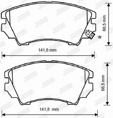 Brake Pad Set, disc brake 573270J - image 2