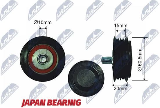 Tensioner Pulley, V-ribbed belt RNK-AU-006