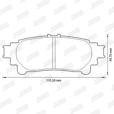 Brake Pad Set, disc brake 572656J