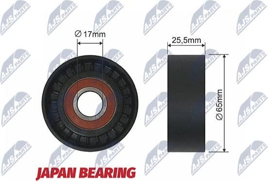 Tensioner Pulley, V-ribbed belt RNK-CT-026