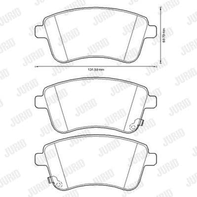 Brake Pad Set, disc brake 572657J - image 2