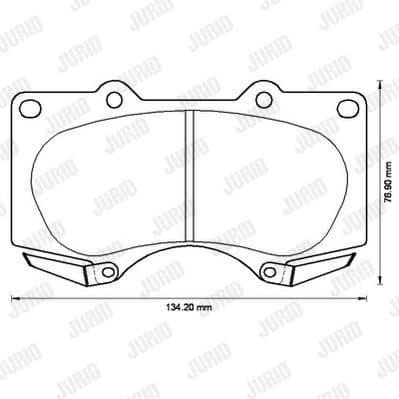 Brake Pad Set, disc brake 572515J