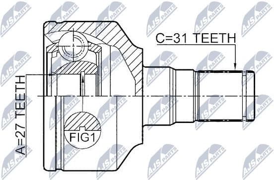 Joint Kit, drive shaft NPW-VV-014 - image 2