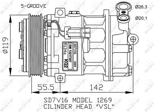 Compressor, air conditioning EASY FIT 32818