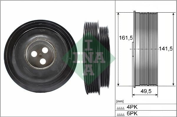 Belt Pulley, crankshaft 544016610