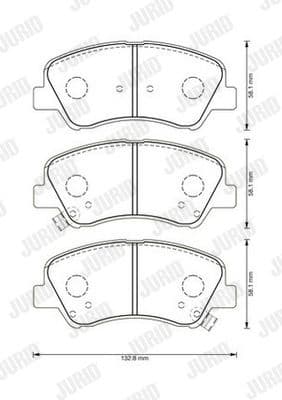 Brake Pad Set, disc brake 573368J