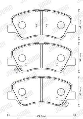 Brake Pad Set, disc brake 573368J - image 2