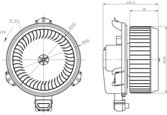 Interior Blower EASY FIT 34298