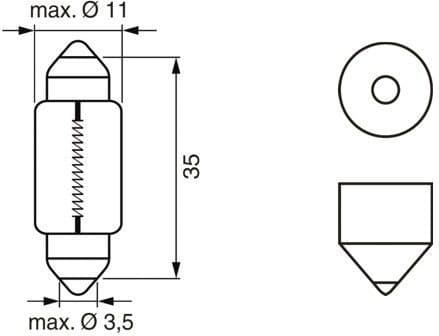 Bulb, boot light Longlife Daytime WS 1 987 302 281 - image 5