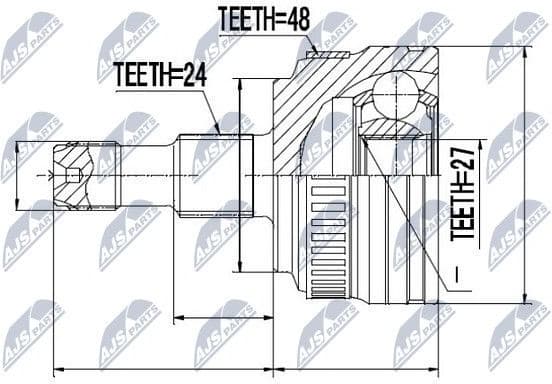 Joint Kit, drive shaft NPZ-ME-005 - image 2