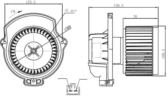 Interior Blower EASY FIT 34297