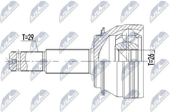 Joint Kit, drive shaft NPZ-NS-092 - image 2