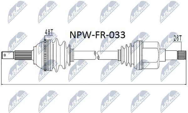 Drive Shaft NPW-FR-033 - image 4