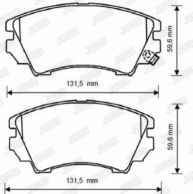 Brake Pad Set, disc brake 573269J - image 2