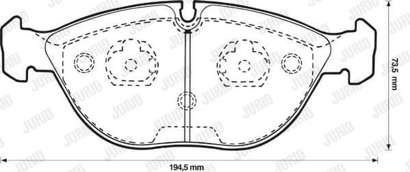 Brake Pad Set, disc brake 571872J