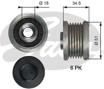 Alternator Freewheel Clutch DriveAlign™ OAP7218