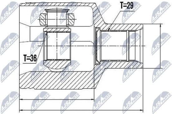 Joint Kit, drive shaft NPW-CH-026 - image 4