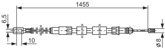 Cable Pull, parking brake 1987477040