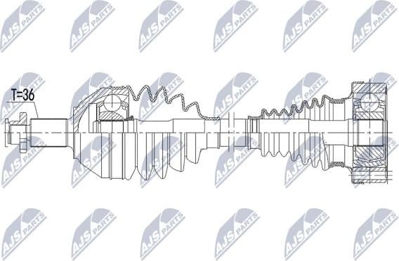 Drive Shaft NPW-VW-166 - image 4