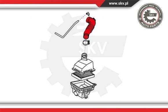 Intake Hose, air filter 24SKV482 - image 4