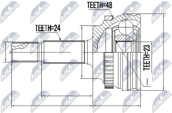 Joint Kit, drive shaft NPZ-TY-056