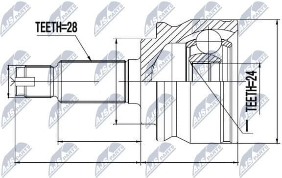 Joint Kit, drive shaft NPZ-SU-032 - image 2