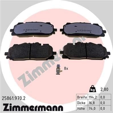 Brake Pad Set, disc brake rd:z 25861.970.2
