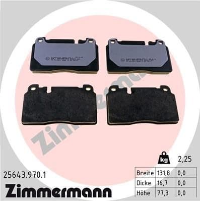 Brake Pad Set, disc brake rd:z 25643.970.1