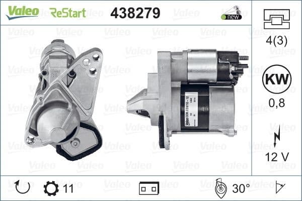 Starter VALEO ORIGINS NEW STOP&START OE TECHNOLOGY 438279