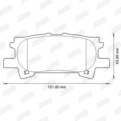 Brake Pad Set, disc brake 572621J