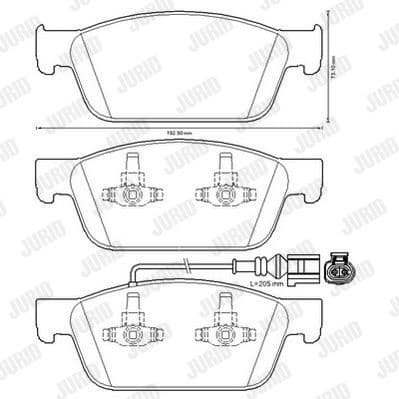 Brake Pad Set, disc brake 573330J