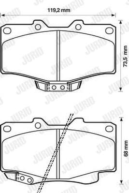 Brake Pad Set, disc brake 572140J