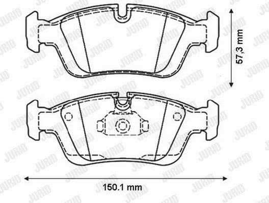 Brake Pad Set, disc brake Jurid White Low Dust 571959JC
