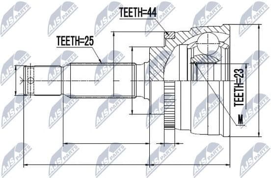 Joint Kit, drive shaft NPZ-HY-533 - image 2