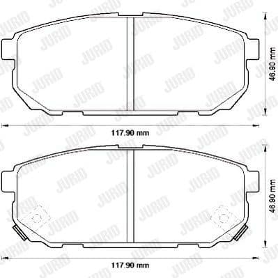 Brake Pad Set, disc brake 572549J