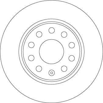 Brake discs kit rear, (2pcs), Top Quality DF6952