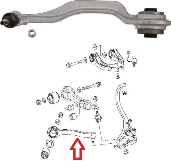 Arm front suspension 95008952