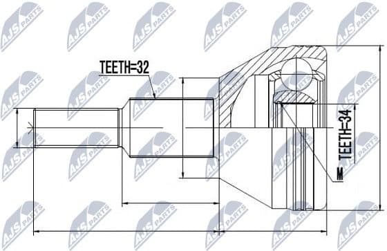CV joint outer NPZ-CH-016 - image 2