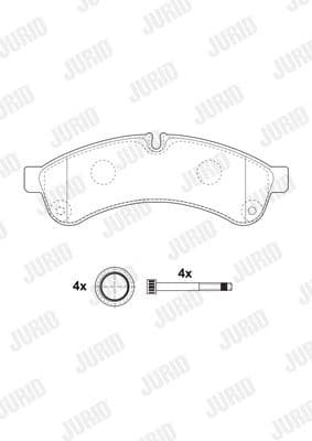 Brake Pad Set, disc brake 2923109560