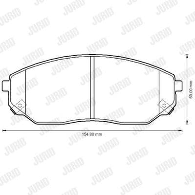 Brake Pad Set, disc brake 572511J