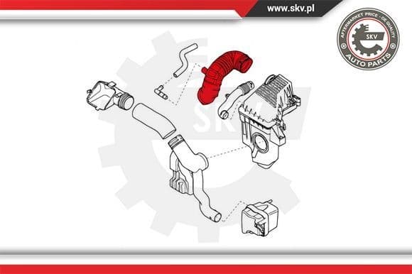 Intake Hose, air filter 24SKV484 - image 4