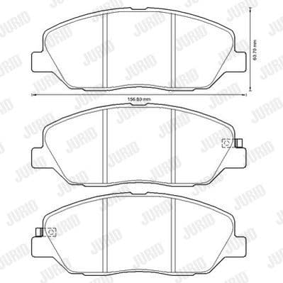 Brake Pad Set, disc brake 572607J