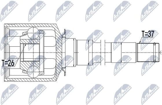 Joint Kit, drive shaft NPW-ME-058 - image 2