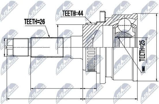 Joint Kit, drive shaft NPZ-MZ-041 - image 2