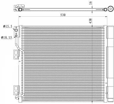 Condenser, air conditioning EASY FIT 350327